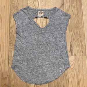 Chaser v-neck open back tank top